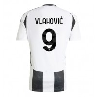 Camisa de Futebol Juventus Dusan Vlahovic #9 Equipamento Principal 2024-25 Manga Curta